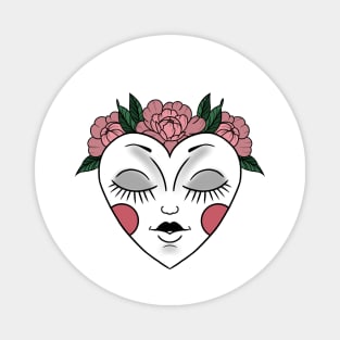 Floral Mask Magnet